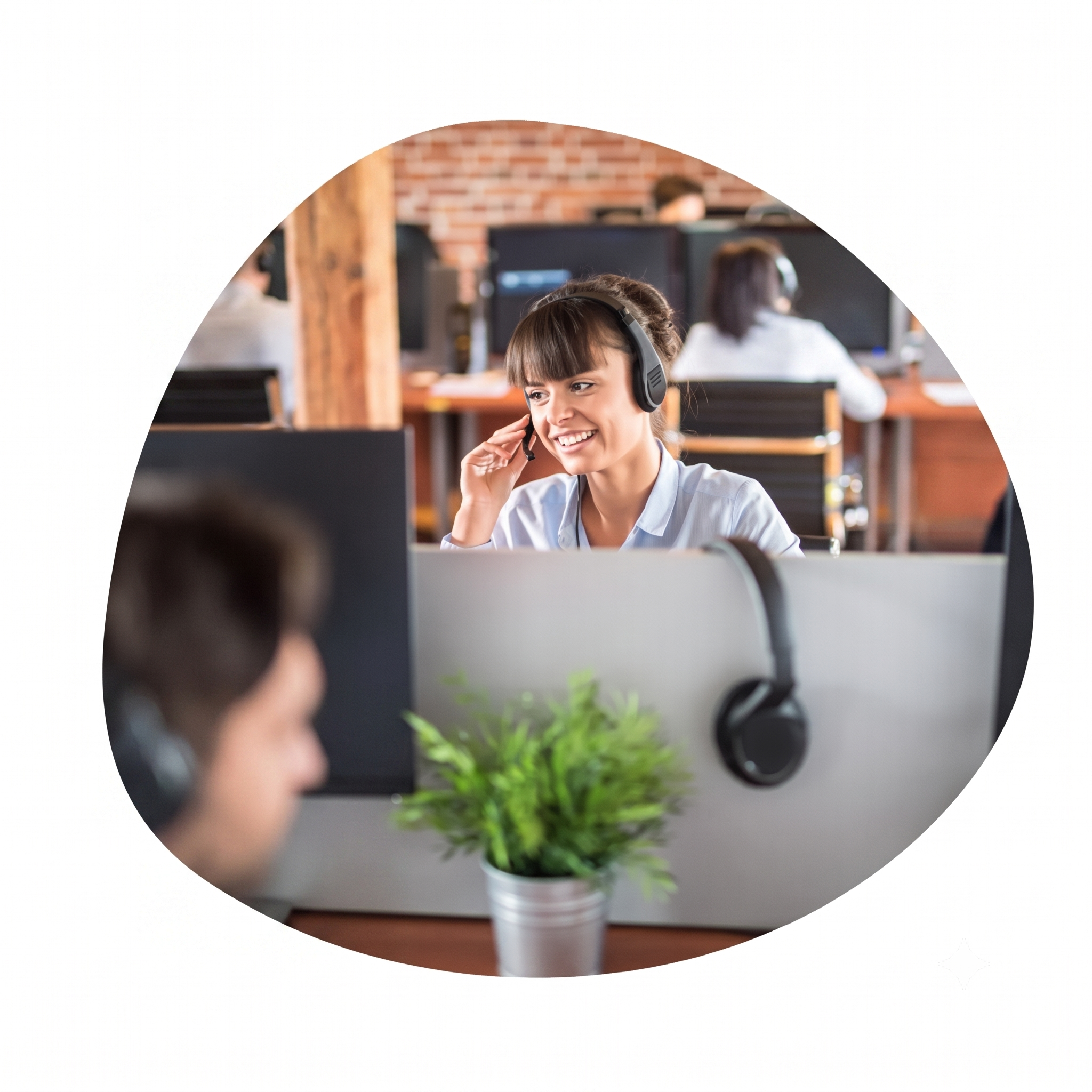 24-7-employee-call-off-hotline-min Call center agent taking employee call-off hotline calls